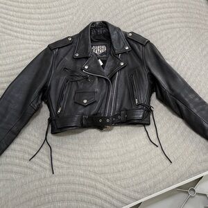 VINTAGE Diamond Leather motorcycle jacket